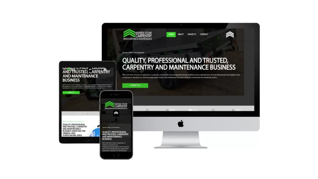 Mathew Stone Carpentry Web Design